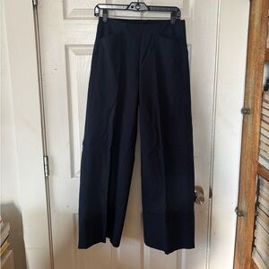 Old Navy High Rise Wide Leg Navy Blue Trousers Size Small